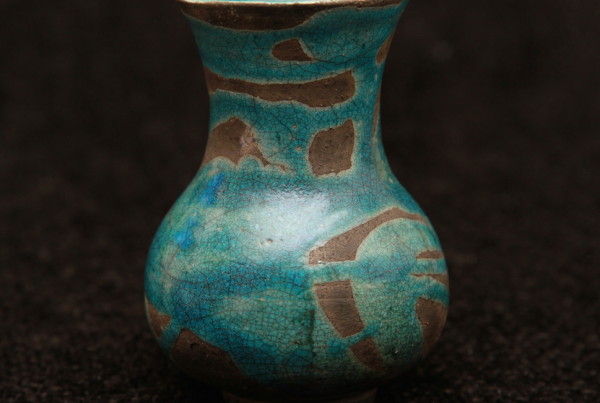 #13 Turquoise Flared Top Bottle