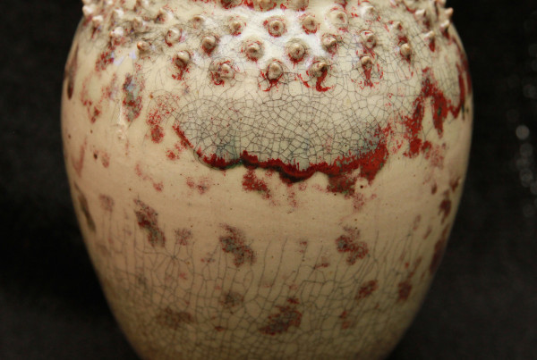 #4 Vase - studded Red Collar